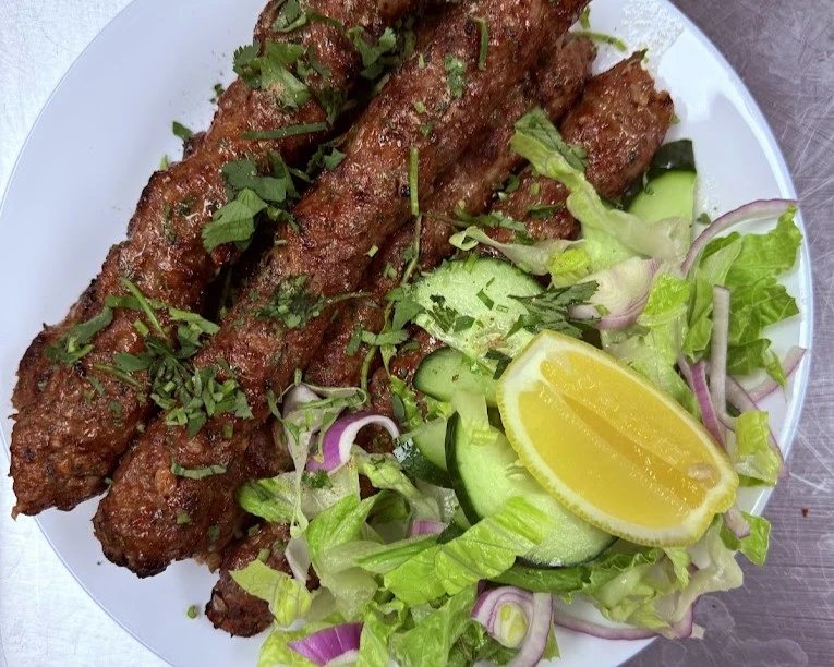 Delicious Beef Seekh Kebab at Calgary Hot Plate Restaurant & Sweets in Calgary, AB